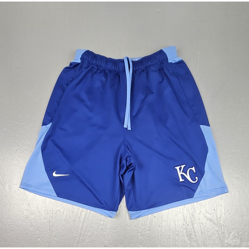 Nike Dri-FIT Kansas City Royals Shorts Mens XL Blue MLB Authentic Collection